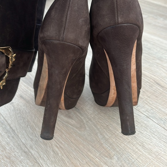 Gucci brown suede boots - Picture 7 of 14